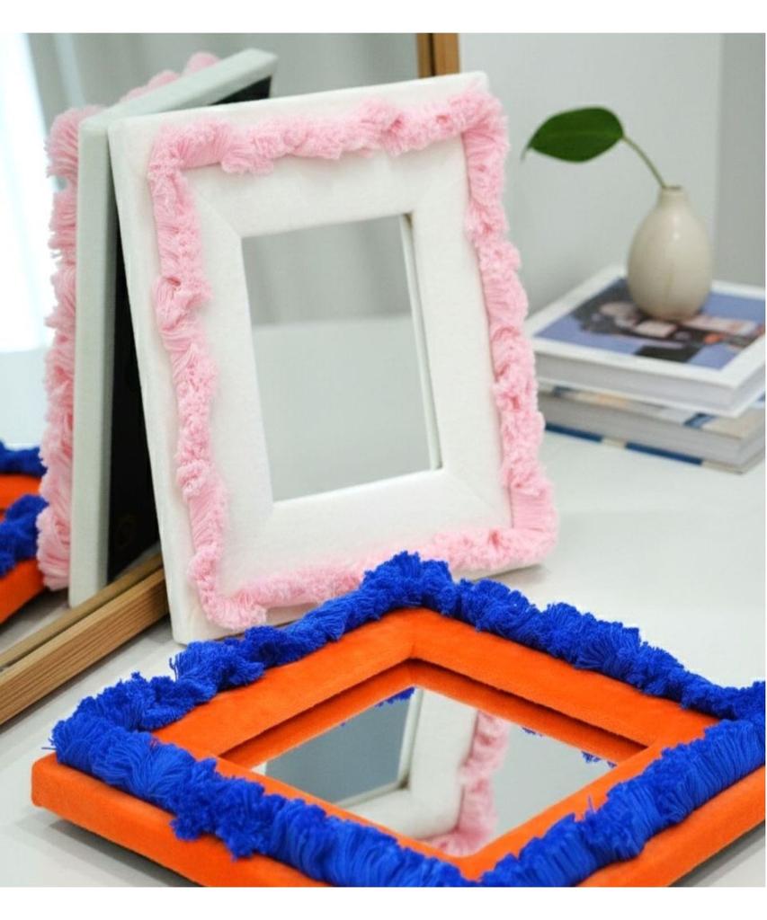 Home Interior Fabric Mirror 3 Colors