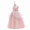 Unicorn Rainbow Mesh Dress for Girls: Festival Performance Costume