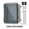 Clear Electrical Enclosure Box Outdoor Plastic Junction Box Waterproof Outside Nema 4 Electrical Box Weatherproof for Pump Wifi