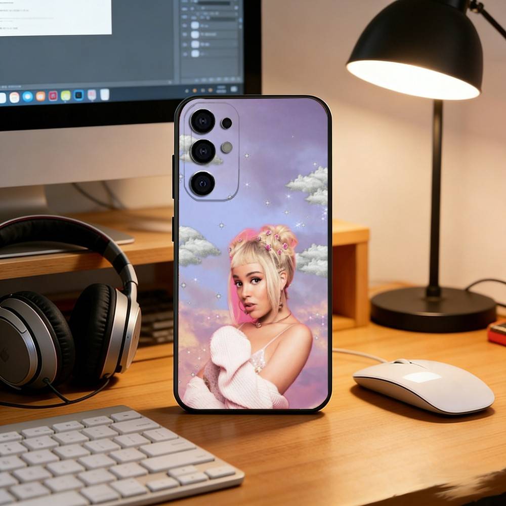 D-DOJA Черный силиконовый мягкий чехол для телефона с кошкой для Samsung S25, S24, S21, S22, S23, S30, Ultra, S20, Plus, Fe, Lite