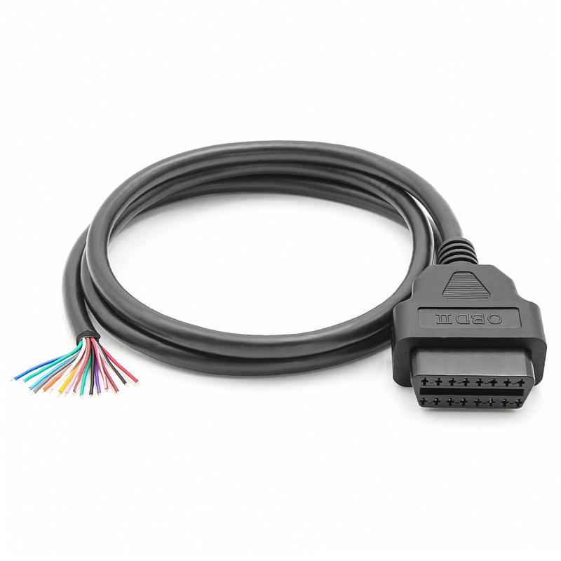Универсальный OBD OBD2 16-контактный female к DIY удлинительному кабелю OBD 2 Расширенный разъем Для автомобильных диагностических инструментов Сканер OBD2