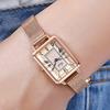 Same personality retro square women's watch fashion casual student waterproof watch