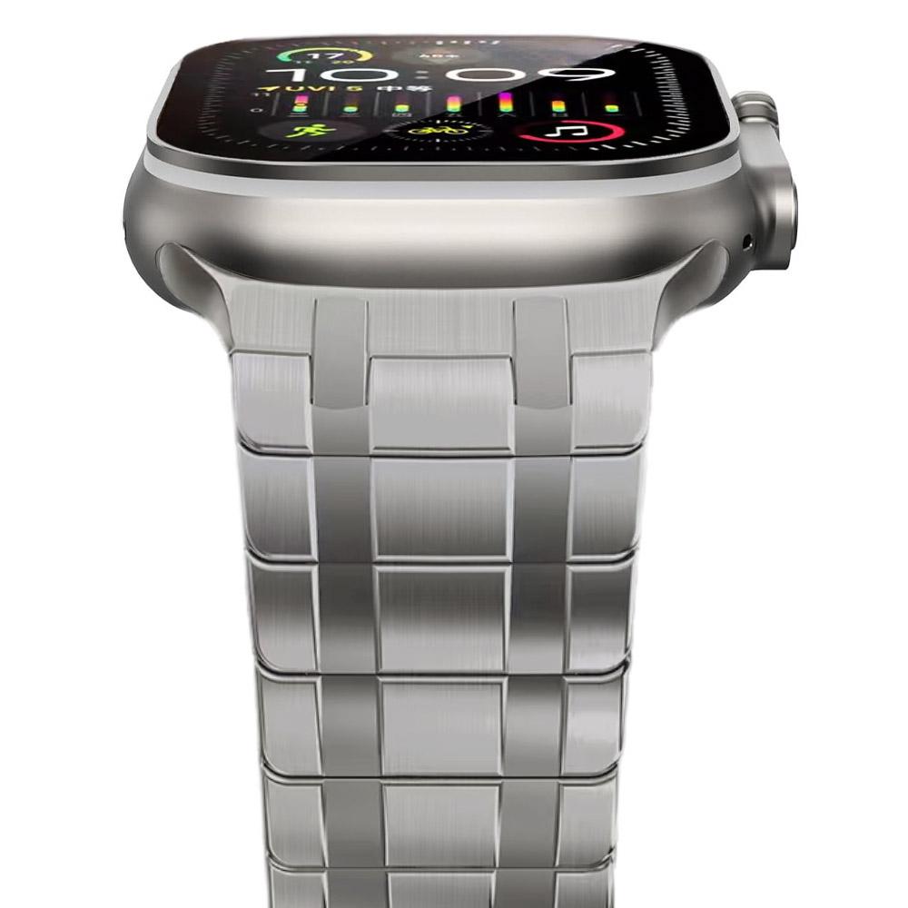 Magnetic Buckle Strap for Apple Watch Ultra 2 49mm 46mm 45mm 44mm Stainless Steel Band For IWatch Series 10 9 8 7 6 5 4 Se 44mm
