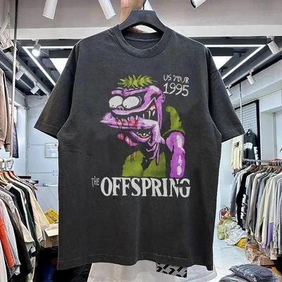 Тур США 1995 года Группа The Offspring Черная футболка Ремейк футболки S-5XL Унисекс Футболка