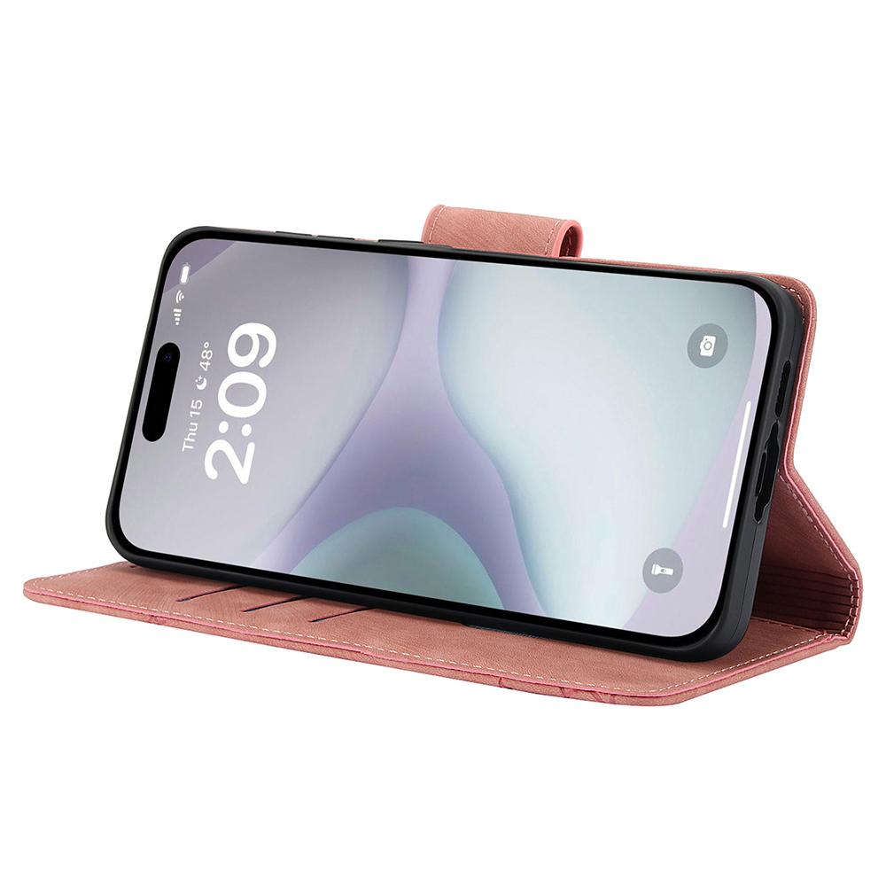 For iPhone 17 Pro Case Flower Butterfly Leather Wallet Phone Cover with Hand Strap
