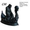 Faceless Grim Reaper Statue 3D Printed Gothic Skull Boat Figurine, Small Desktop Ornament Halloween Decoration for Party Decoration, Dark Horror Theme