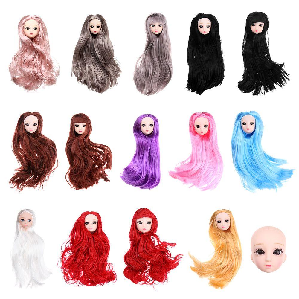 Gift Multiple Color Long Hairstyles Doll Head Ancient Doll Accessories DIY Head Wear 30 Dolls Joint