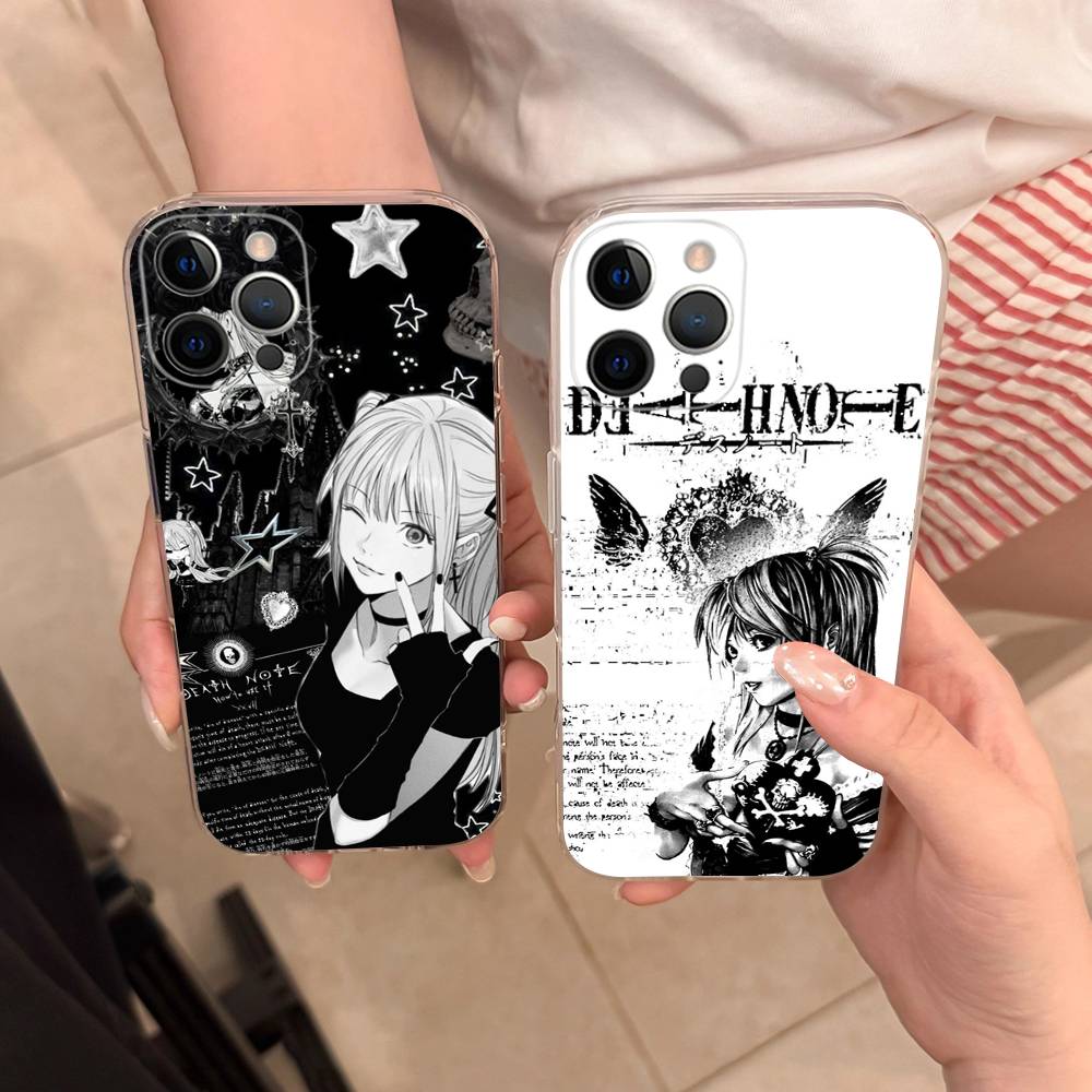 Чехол для телефона Misa D-Death N-Note для iPhone 17 15 14 13 11 12 16 Pro Max Plus Mini Прозрачный Силиконовый Мягкий Funda