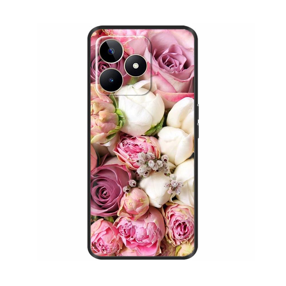 Чехол для Realme Note 50 6,74" Мягкий чехол из жидкого силикона для Realme Note 50 Чехол с полной защитой для Realme Note50 4G