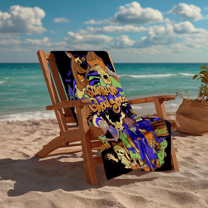 Ultra-Soft Beach Towel with Scooby-Doo Theme,Ideal for Pool - Camping, Diving - Perfect Travel Essential, Vibrant Beach Towel.
