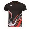 Li Ning Коллекция Бадминтон Бадминтонная футболка Унисекс Черная AAYW045-1