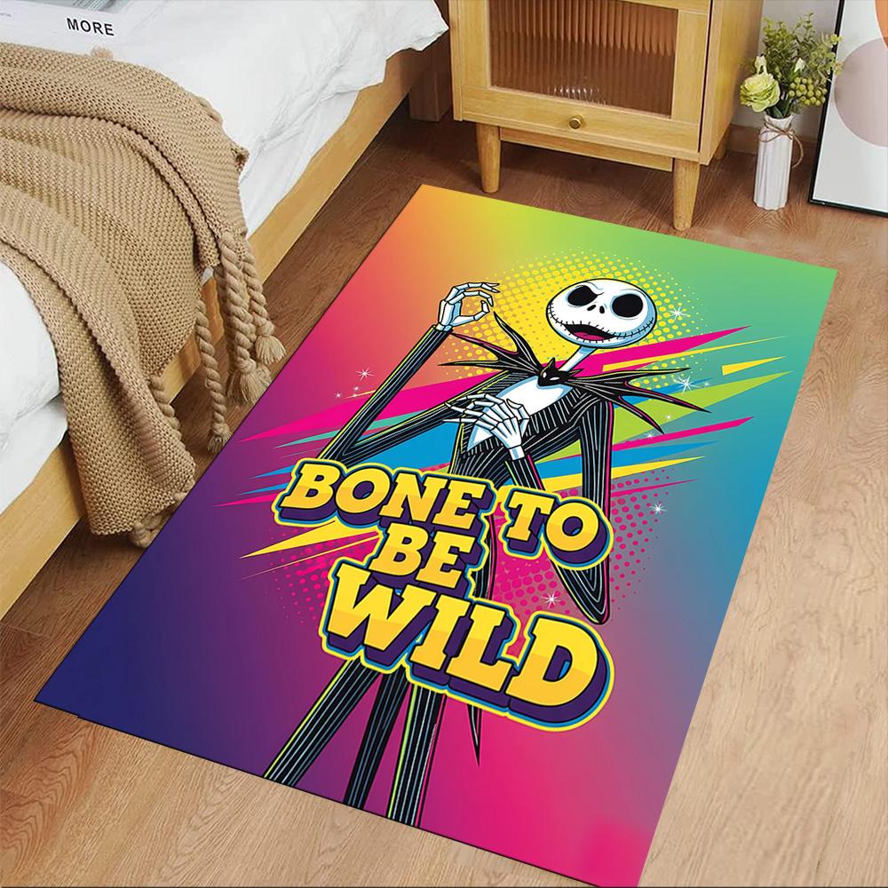 Jack Skellington Carpet Design for Playrooms Balcony Dormitory Kitchen Antislip Carpet Office home decor Best for Christmas