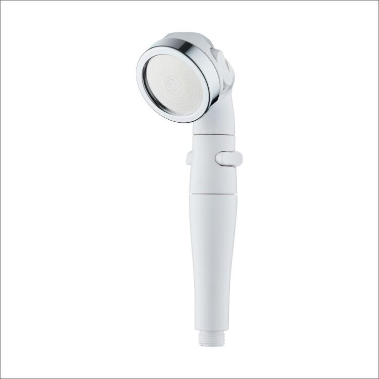 High Pressure 3-Mode Rainfall Handheld Shower Head with Stop Button Water Saving Modern Design Easy Installation White
