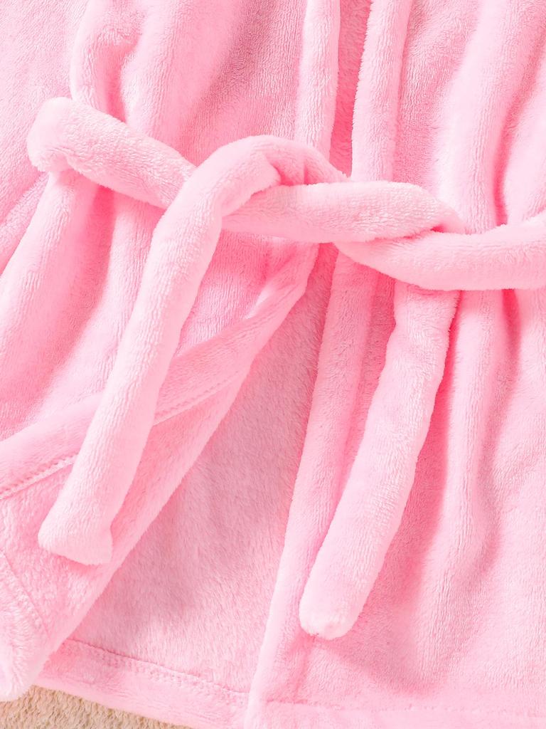 Детский утолщенный халат из кораллового флиса – Фланелевый халат для мальчиков и девочек, размеры от младенческого до среднего, подходит для всех сезонов