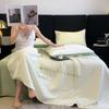 Double-piece and Feather Embroidered Summer Quilt Single Piece Tensile Soft and Comfortable Adult Air Conditioning Quilt