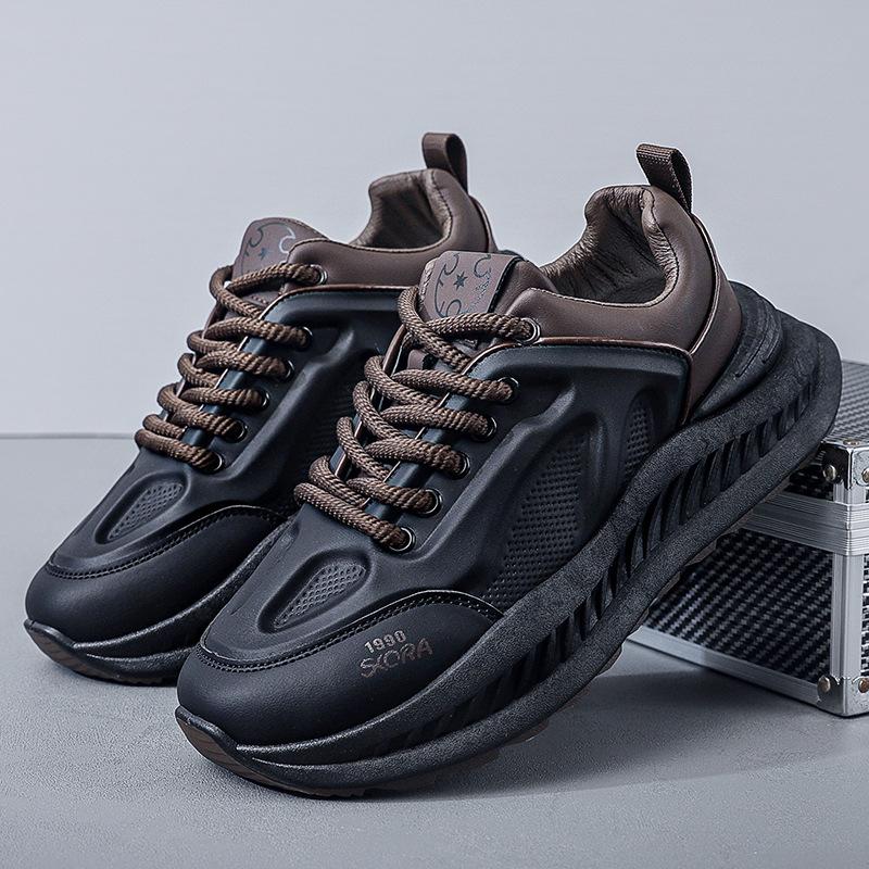 Повседневная обувь Мужская обувь Корейская модная обувь Pops Мужская обувь Tide Толстая подошва Спортивная обувь для бега