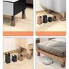 4PCS Splint-type Chair Feet Riser Screw Clamp Height-increasing Furniture Riser Stable Moisture-proof Base Bed Sofa Leg Mat