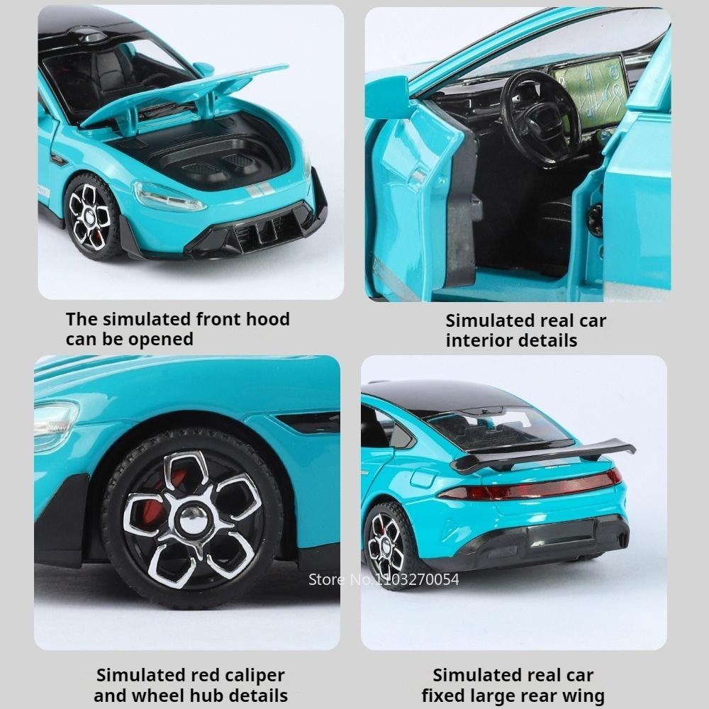 ABAE1 1:32 SU7 Ultra BYD Yangwang U9 Alloy Sportscar Model Diecast Toy Rear Wheel Pull Back with Sound Light Vehice Collecting Hobbies