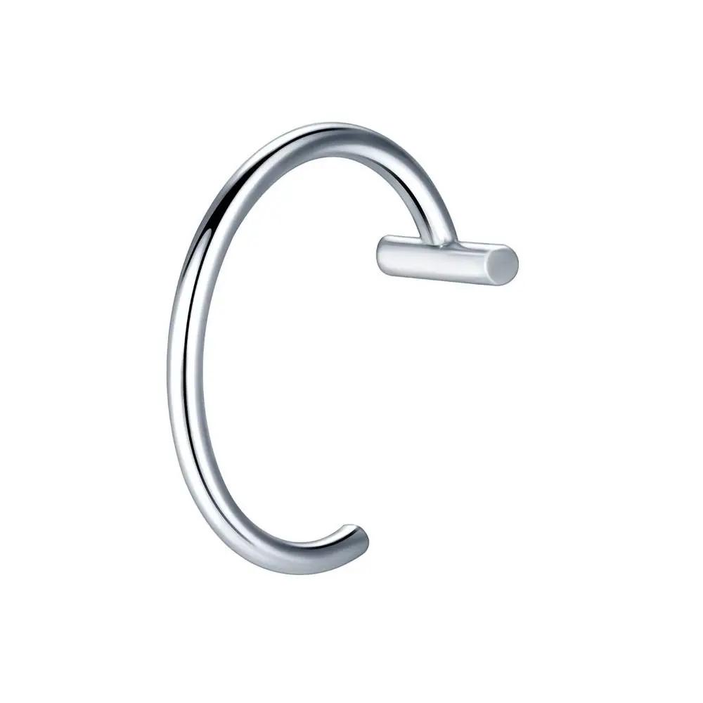 1PC Non-Pierced Fake Nose Ring Cool Hip Hop Stainless Steel C Clip Lip Ring Women Body Jewelry