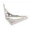 KKlewu L-Shaped Stainless Steel Iron Shelf Brackets, 2-Way, Heavy-Duty, with Screws, Set of 2 (200mm)
