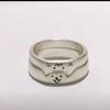 The Ring-shaped Cat and Dog Couple Rings Can Be Stacked Together To Form Adorable Finger Rings, and They Are Simple and Versatile.