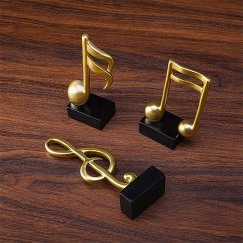 Творческие музыкальные ноты украшения музыкальное искусство украшения гостиной скульптуры из смолы украшения настольная мебель