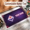 Personalized Crystal Velvet Carpet Fiorentina FC Pattern Non Slip Floor Rug