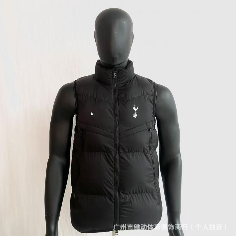 Waterproof Down Vest Men Women Outdoor Sports Warm-Up Training Jacket Football Team Fan Apparel