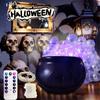 Halloween DIY Bubbling Cauldron Black Plastic Bowl Home Kitchen Room Party Table Decorations Indoor Gifts Spooky Vintage Decor