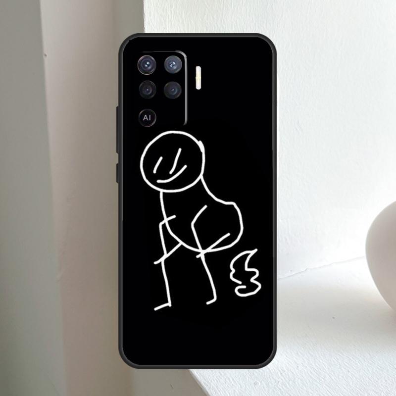 Cartoon Matchman For OPPO A78 A98 A18 A38 A58 A5 A6 Pro A15 A17 A57 A16 A76 A96 A54 A74 A94 A40 A60 A80 Case