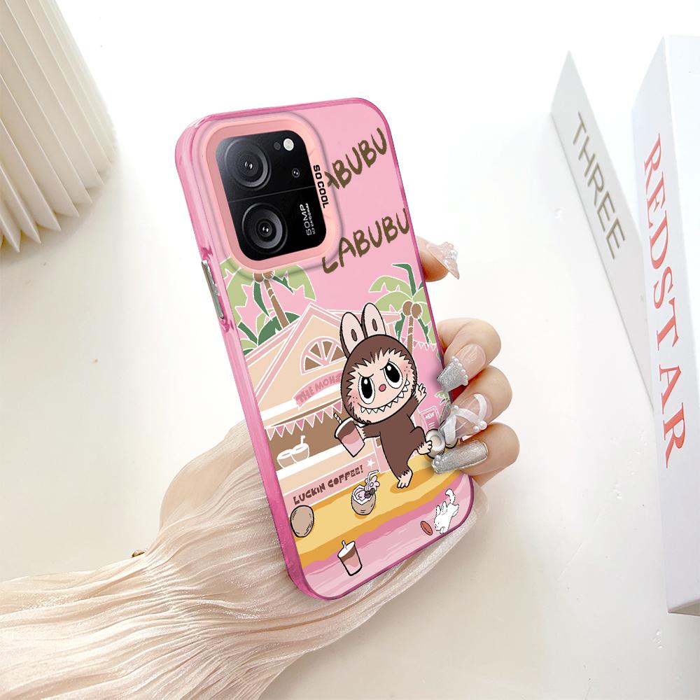 Окрашенный узор, цветной серебристый, двухсторонний, жесткий, противоударный чехол для телефона Xiaomi Redmi Poco