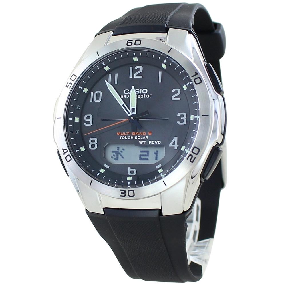 Casio Радиоуправляемые часы Wave Ceptor Solar для мужчин или начального уровня (WVA-M640-1A2JF) - Возраст, Церемония.