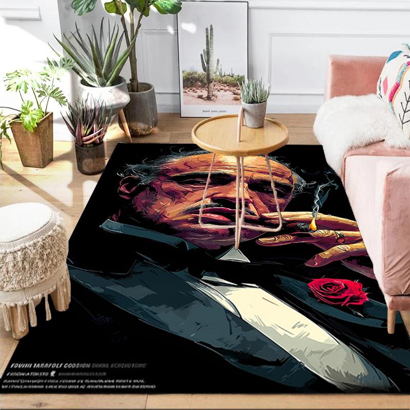 Godfather's Legacy Area Rug Suitable for Indoor And Outdoor,Carpets for Kitchens, Homes, Offices, Living Rooms,Home Decor,Christmas Gift