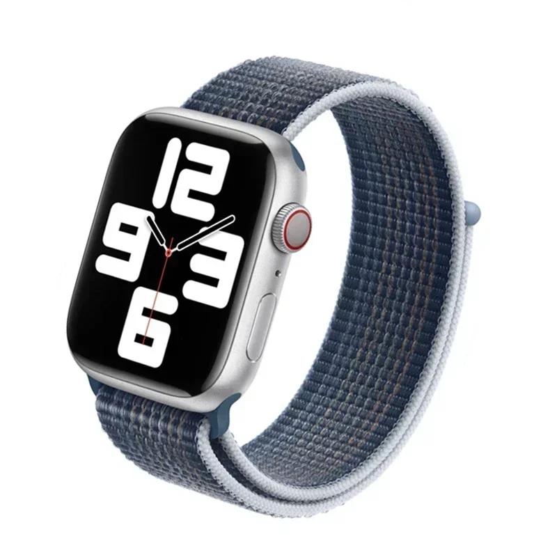 Нейлоновый ремешок-петля для ремешков Apple Watch 46 мм 44 мм 40 мм 45 мм 41 мм 42 мм Спортивный браслет iwatch Ultra 2 49 мм Серии 10 9 8 se 7 6 5 4 Ремешок