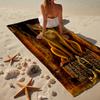 Egyptian Anubis Art Beach Towel, Super Soft Microfiber, Gift for Her/Him, Birthday, for Pool, Beach, Travel, Home Decor Fan gifts