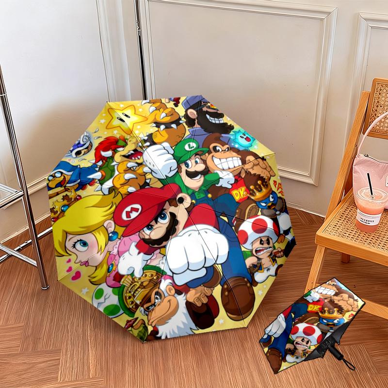 Super Mario Automatic Umbrella - Suitable Travel Portable Umbrella Outdoor sun shading umbrella Suitable For All Seasons