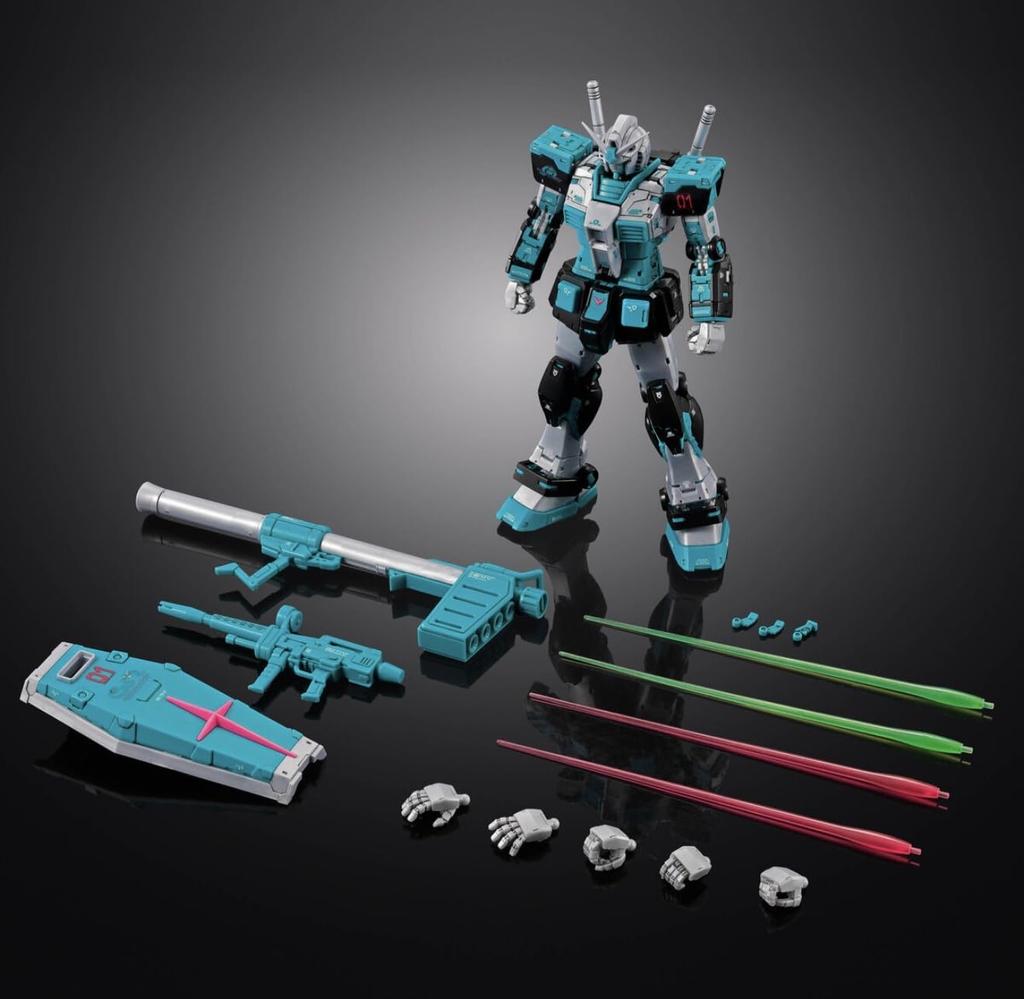 BANDAI SPIRITS RG Mobile Suit Gundam Gundam Miku Scale Plastic Model Kit RX-78-2 Ver.2.0 [Hatsune Ver.] 1/144 Pre-Colored