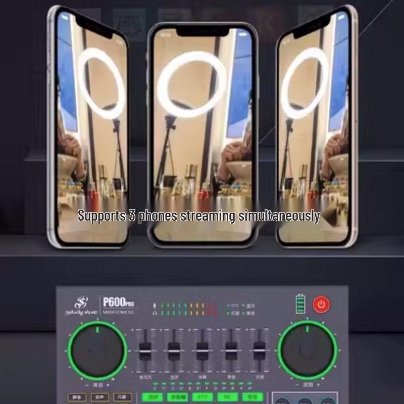 Звуковая карта и микрофонный набор Meiyin Xiuxiu P600pro C180 – Совместимы с мобильным телефоном и компьютером