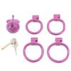 Arc-ring Multi-Colored Pot Lid Chastity Cage for Sissy/Crossdressing, Male Genital Restraint Device with Urethral Lock (BDSM/Toy