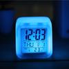Digital Clock Multifunctional Temperature Display Alarm Clock Square Color Changing Electrical Alarm Clock for Office