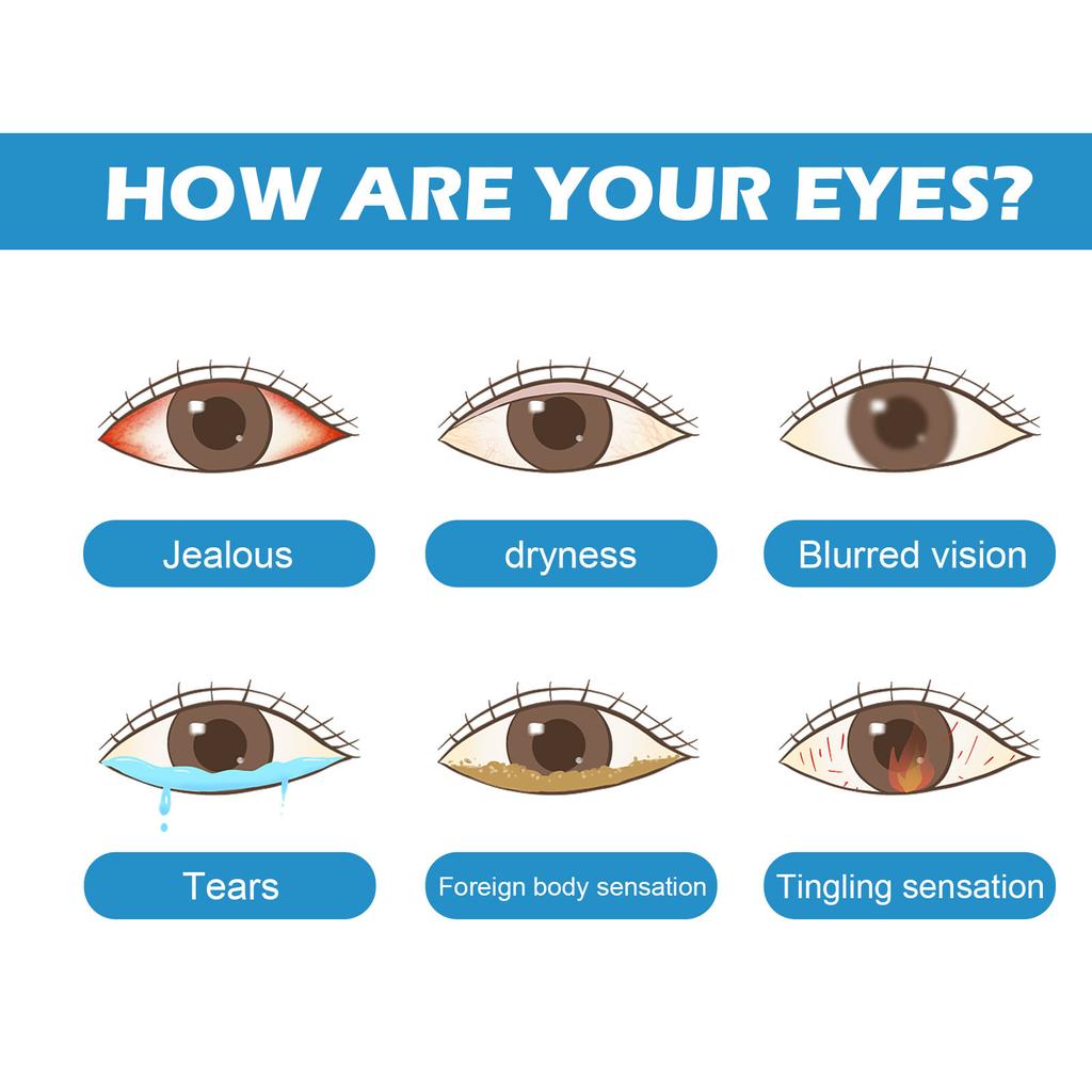 15ml Dry Eye Natural Extract Eye Drops, Dry And Soothing Eye Drops, Eliminate- Eye Fatigue And Remove Eye Waste