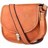 Women Vintage Real Goat Leather Messenger Crossbody Satchel Sling Casual Handbag