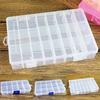 1x  Organizer Jewelry Box Plastic Case Slots Container Storage Bead Jewelry
