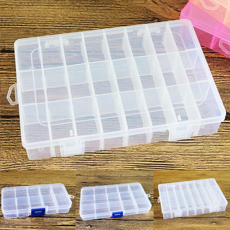 1x Organizer Jewelry Box Plastic Case Slots Container Storage Bead Jewelry