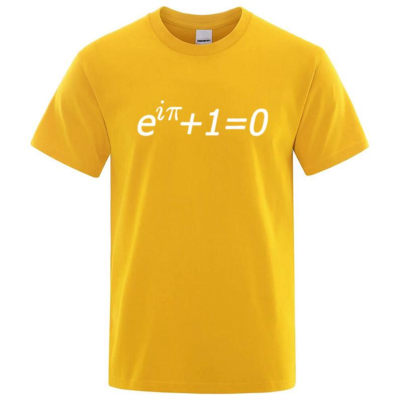 Unisexs High Quality Tshirt Cotton Blend Funny Mathematical Design Print Summer Casual Loose For Unisex Tshirt Male Hip Hop Tops
