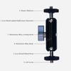 Двойная шаровая головка Magic Arm 1/4-дюймовый винт с ЧПУ для зеркальной камеры, штатив, клетка, светодиодная видеолампа, микрофон, полевой монитор