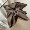 Korean Satin Silk Square Scrunchies Solid Color Elegant Hair Bands Women Girls Ponytail Holder French Hair Ties Hair Accessories
