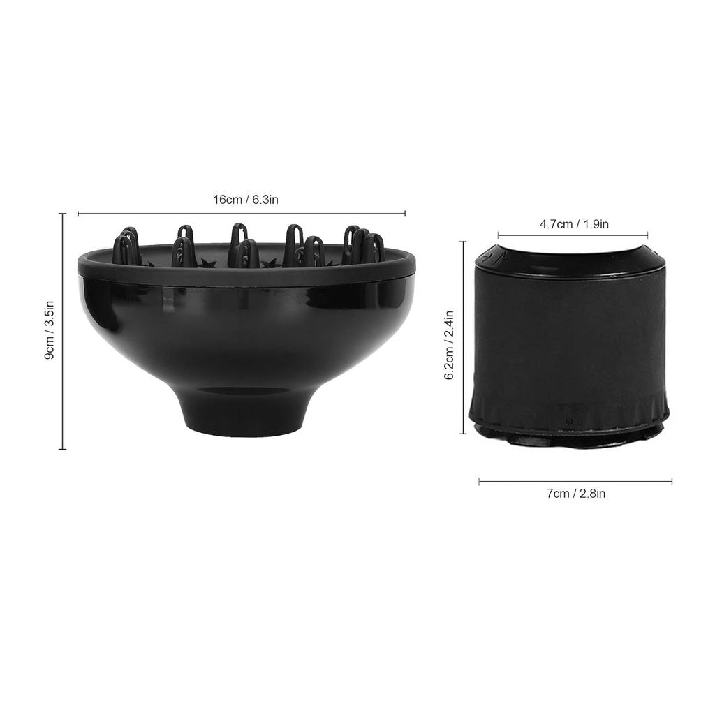 Универсальный диффузор для волос, Профессиональная насадка-диффузор для фена 2,75 дюйма и для придания объема, Насадка-диффузор для фена,