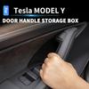 Car Door Handle Storage Box For Tesla Model Y Model 3 2022 Front Door Expand Storage Space Handle Holder Auto