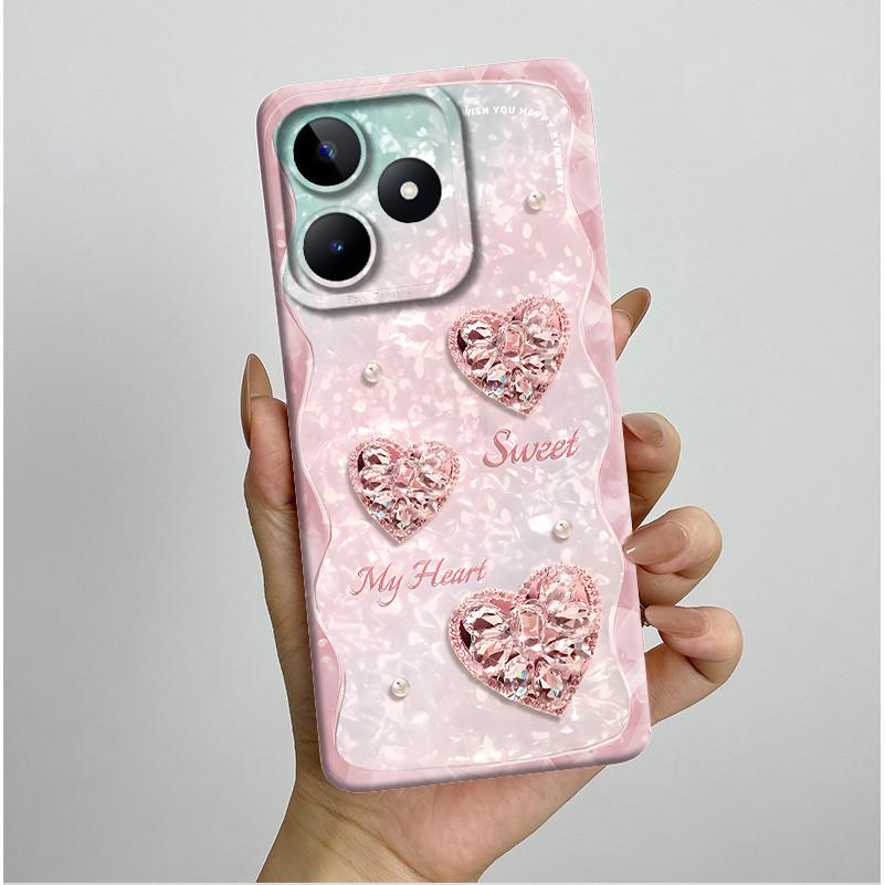 Чехол для Realme C51 C53 RMX3830 RMX3760 Красивый Цветок Полностью Задняя Крышка для RealmeC51 C53 C61 C63 C 51 S Мягкий Силикон Funda